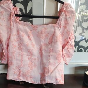 Floral Pink Women's Top